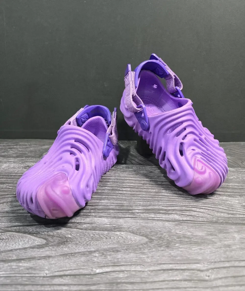Crocs x Salehe Bembury Pollex Clog Kids Dewberry Purple Size C12 EUC Rare